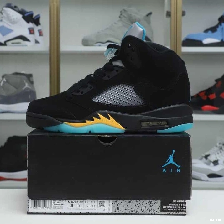 "AQUA" AIR 5 JORDAN 1202